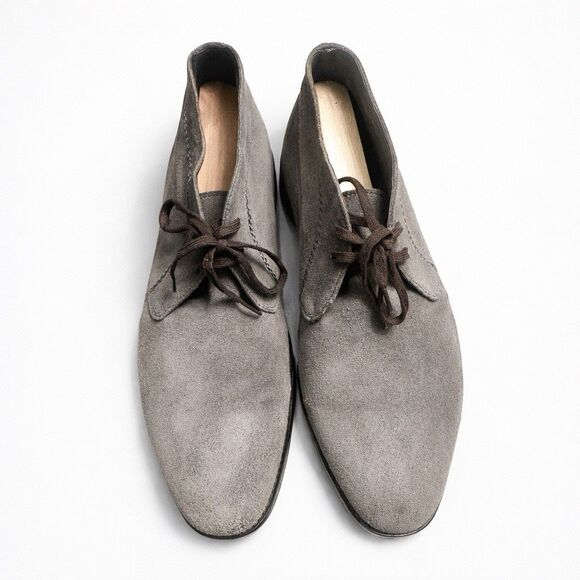 Banana Republic Mens 8M Taupe Suede Chukka Boots Lace Up Desert Shoes main image 7